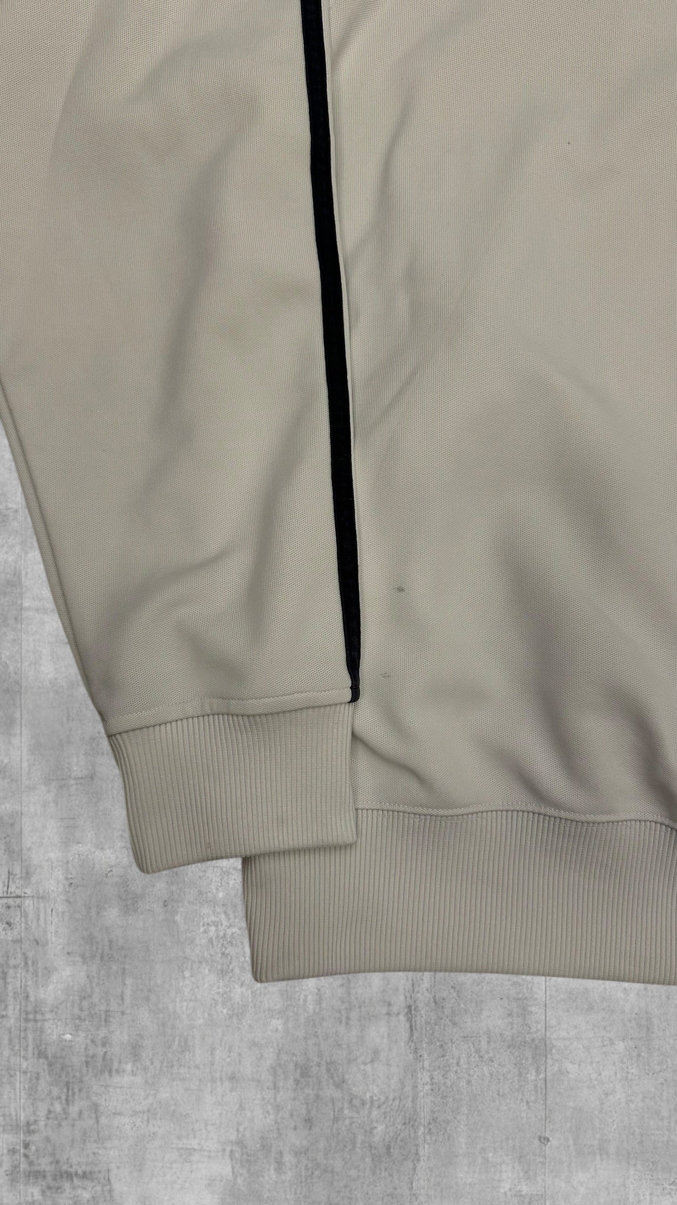 Fred Perry Vintage Taped Trainingsjacke Weiß Schwarz M