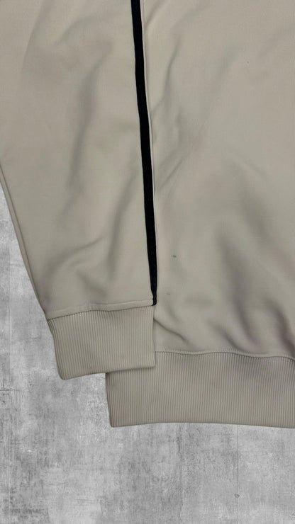 Fred Perry Vintage Taped Trainingsjacke Weiß Schwarz M