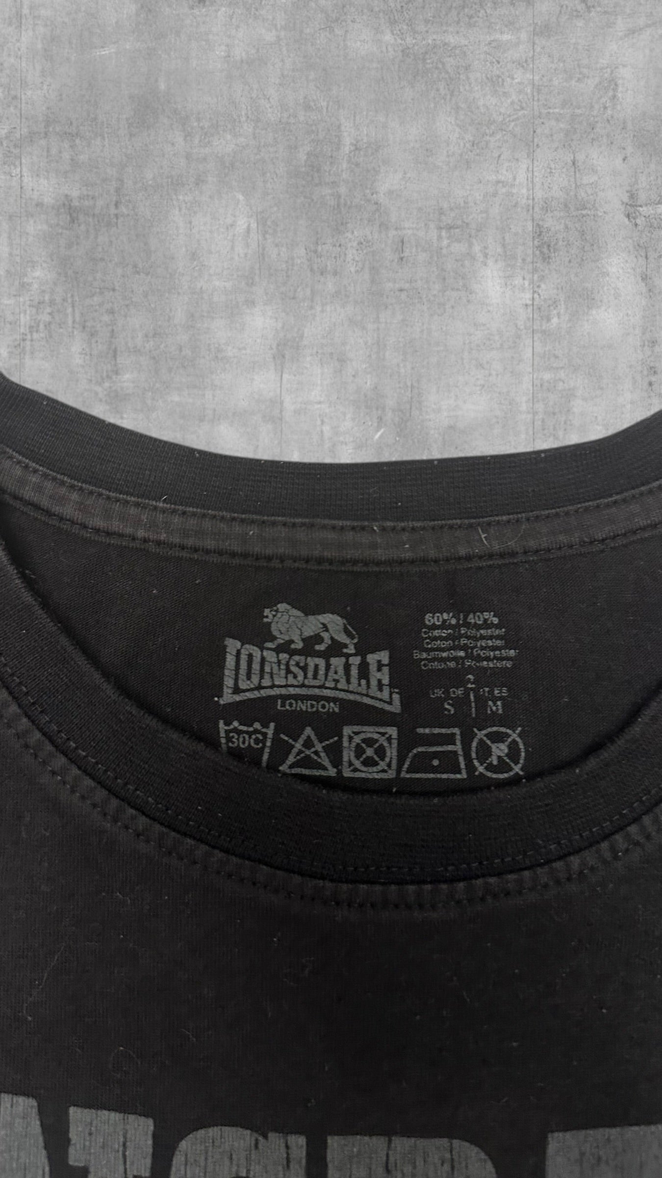 Lonsdale London Vintage t-Shirt Schwarz S