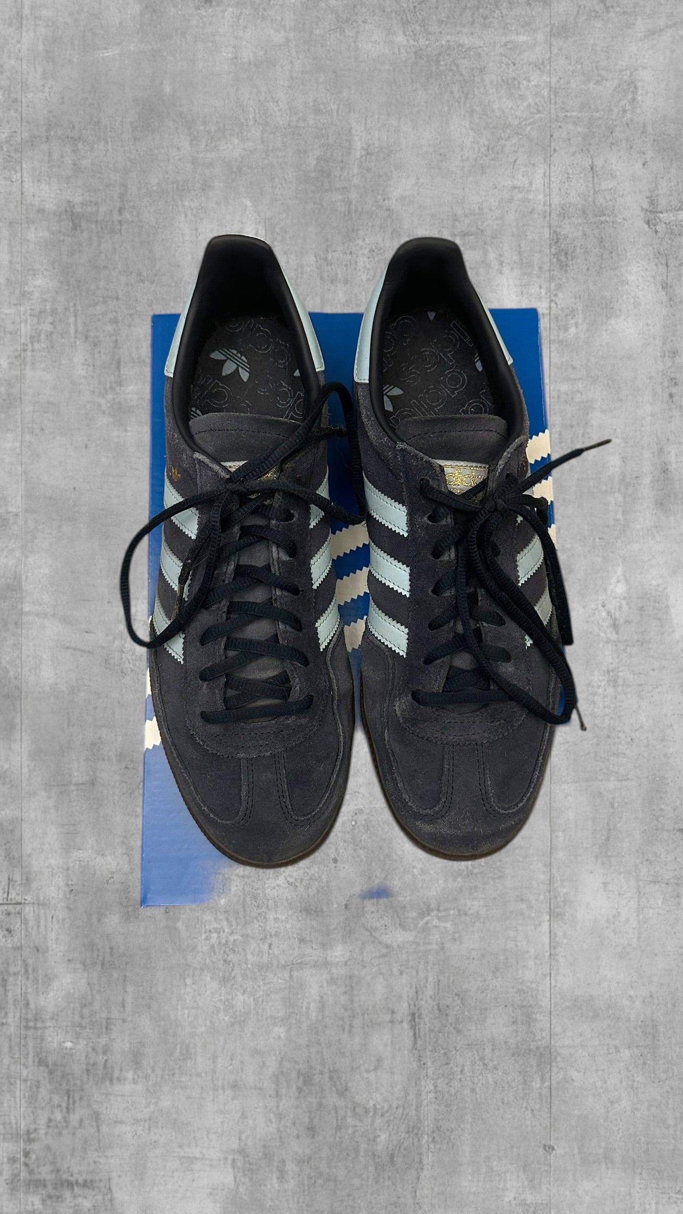 Adidas Speziale Sneaker Schuhe Navy Blau Babyblau EU 44,5 US 10,5