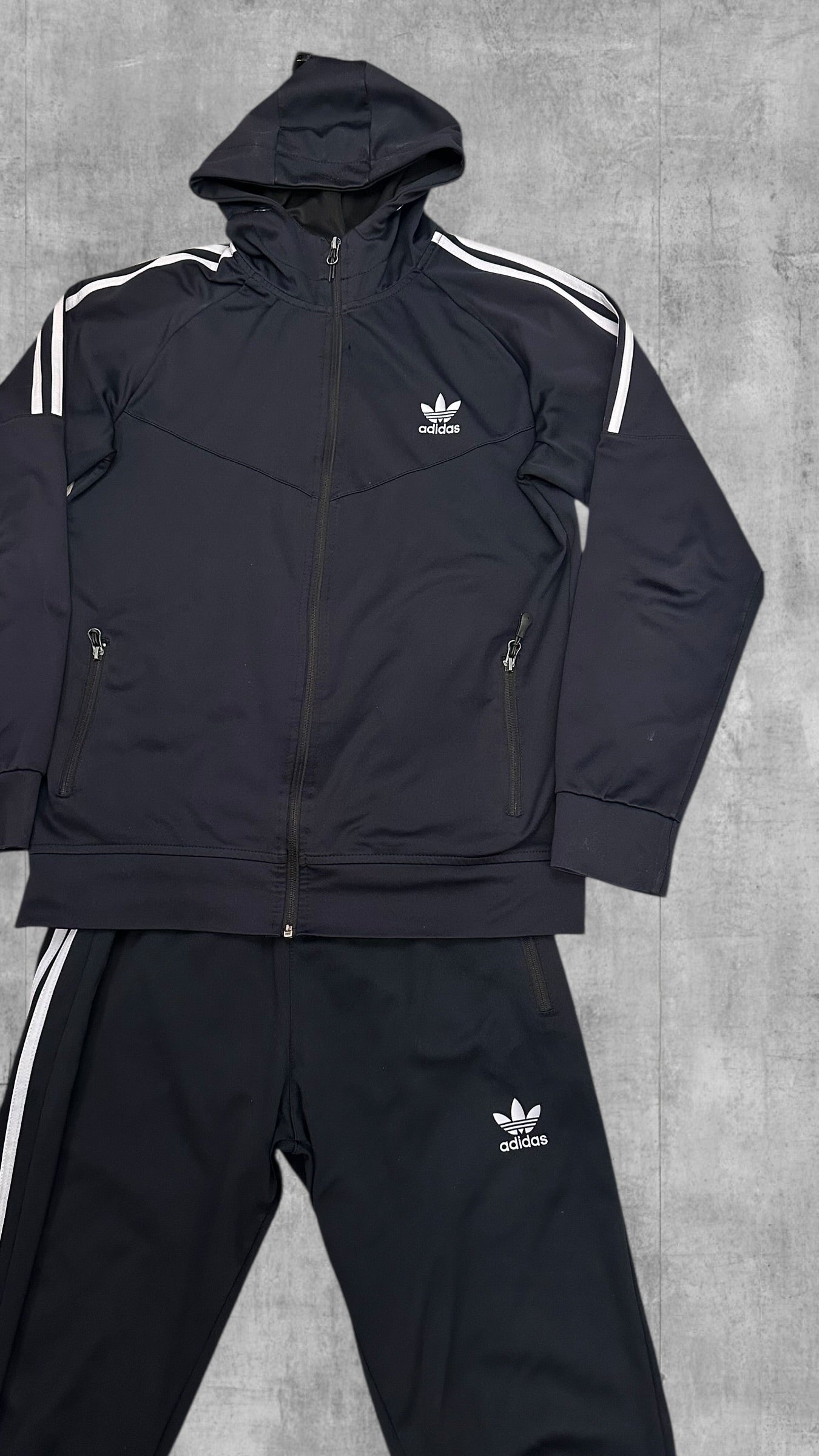 Adidas Trainingsanzug, Trainingsanzug Hose Schwarz M