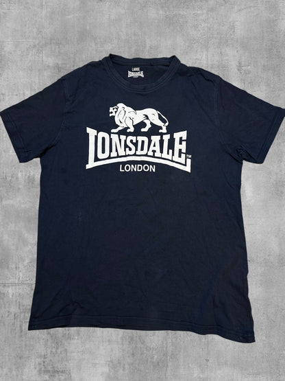 Lonsdale London T-Shirt Schwarzblau Weiß L