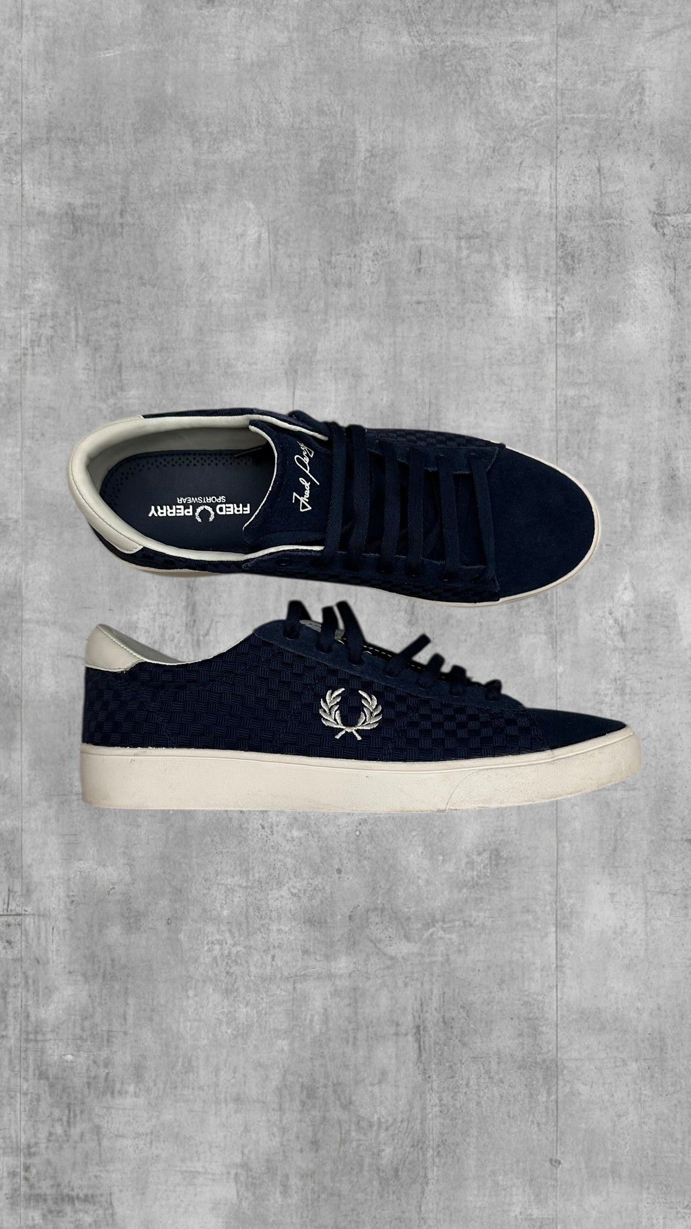 Fred Perry Sneaker EU 40 US 7,5 Navy Blau Weiß