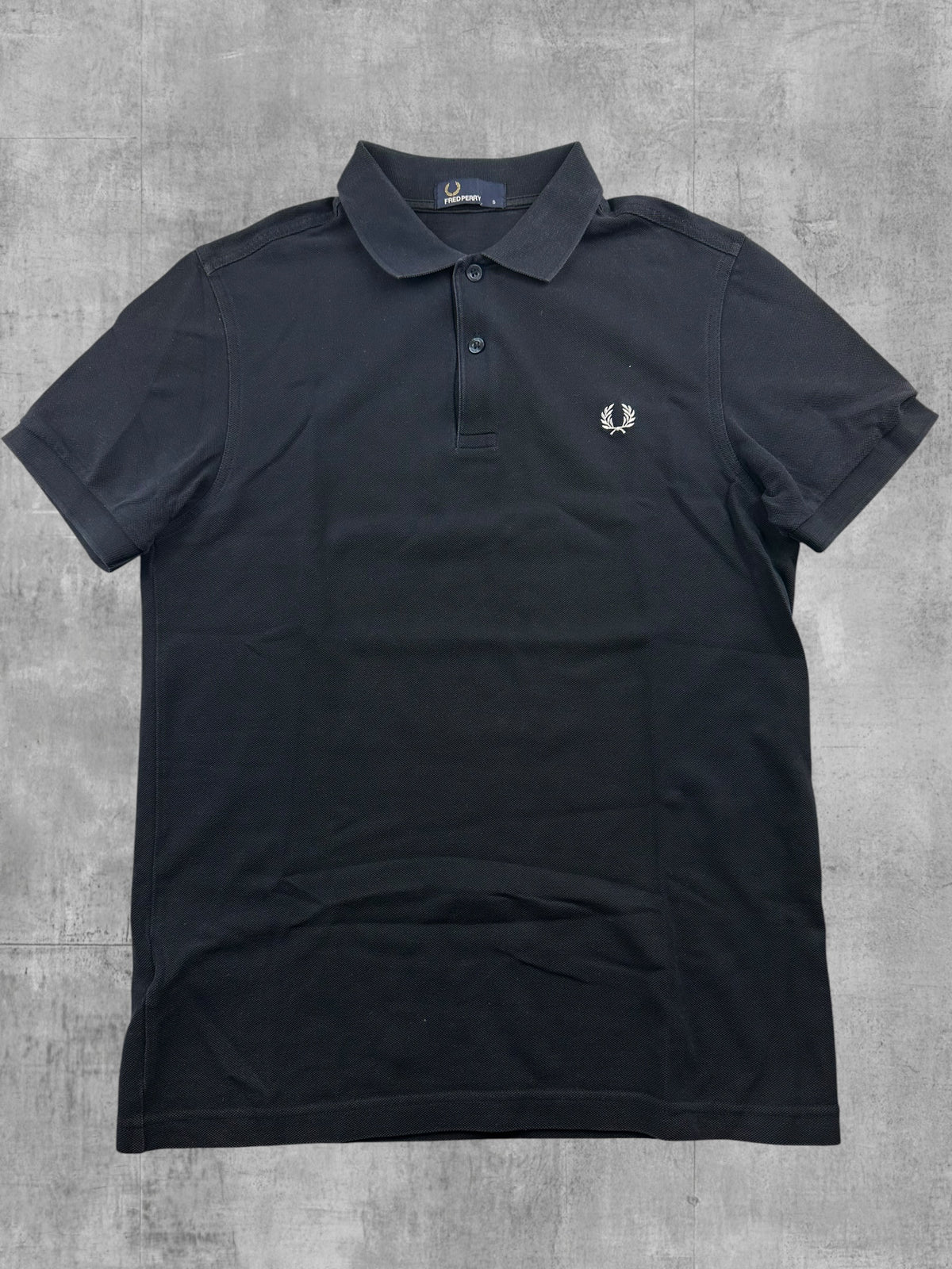 Fred Perry Polo Shirt Schwarz S