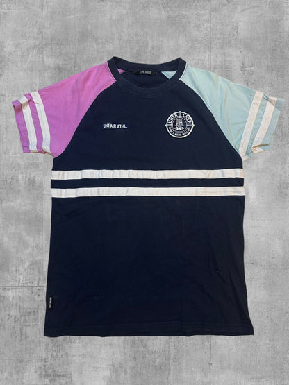 Unfair Athletics T-Shirt Navy Blau Weiß M