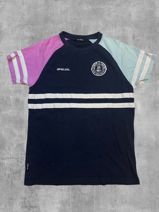 Unfair Athletics T-Shirt Navy Blau Weiß M