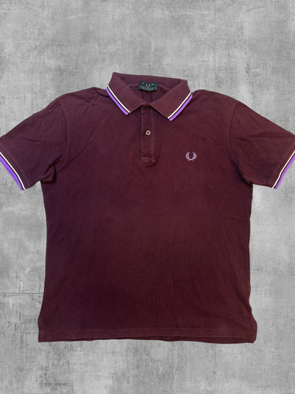 Fred Perry Polo Shirt Weinrot M