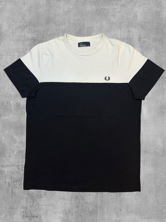 Fred Perry T shirt Tee Schwarz Weiß M