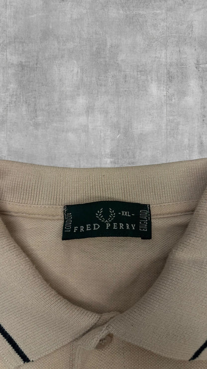 Fred Perry Vintage Polo Shirt Beige XXL