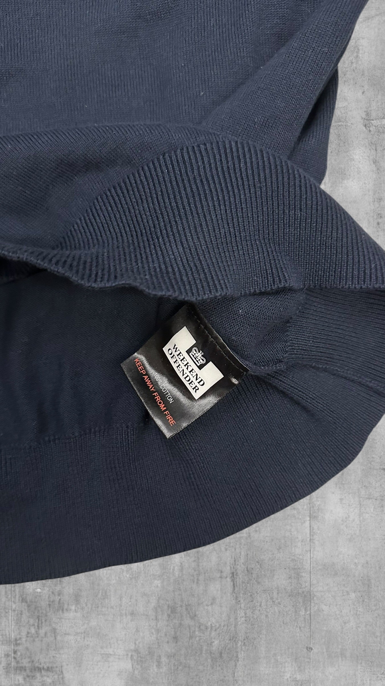Weekend Offender Sweatshirt Schwarzblau S-M