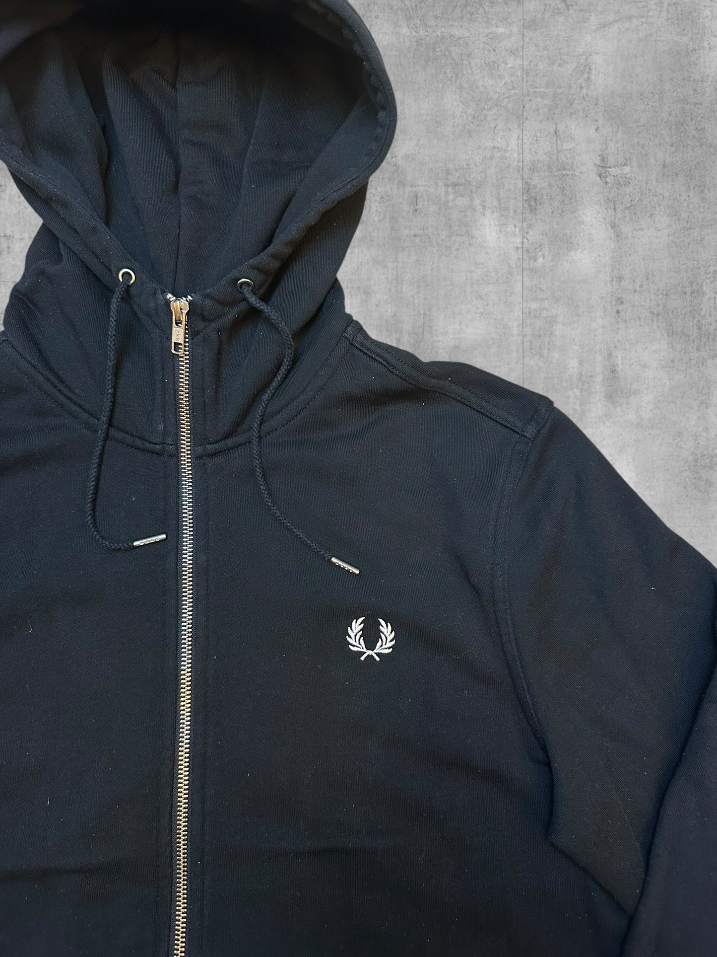 Fred Perry Sweatjacke Schwarz M