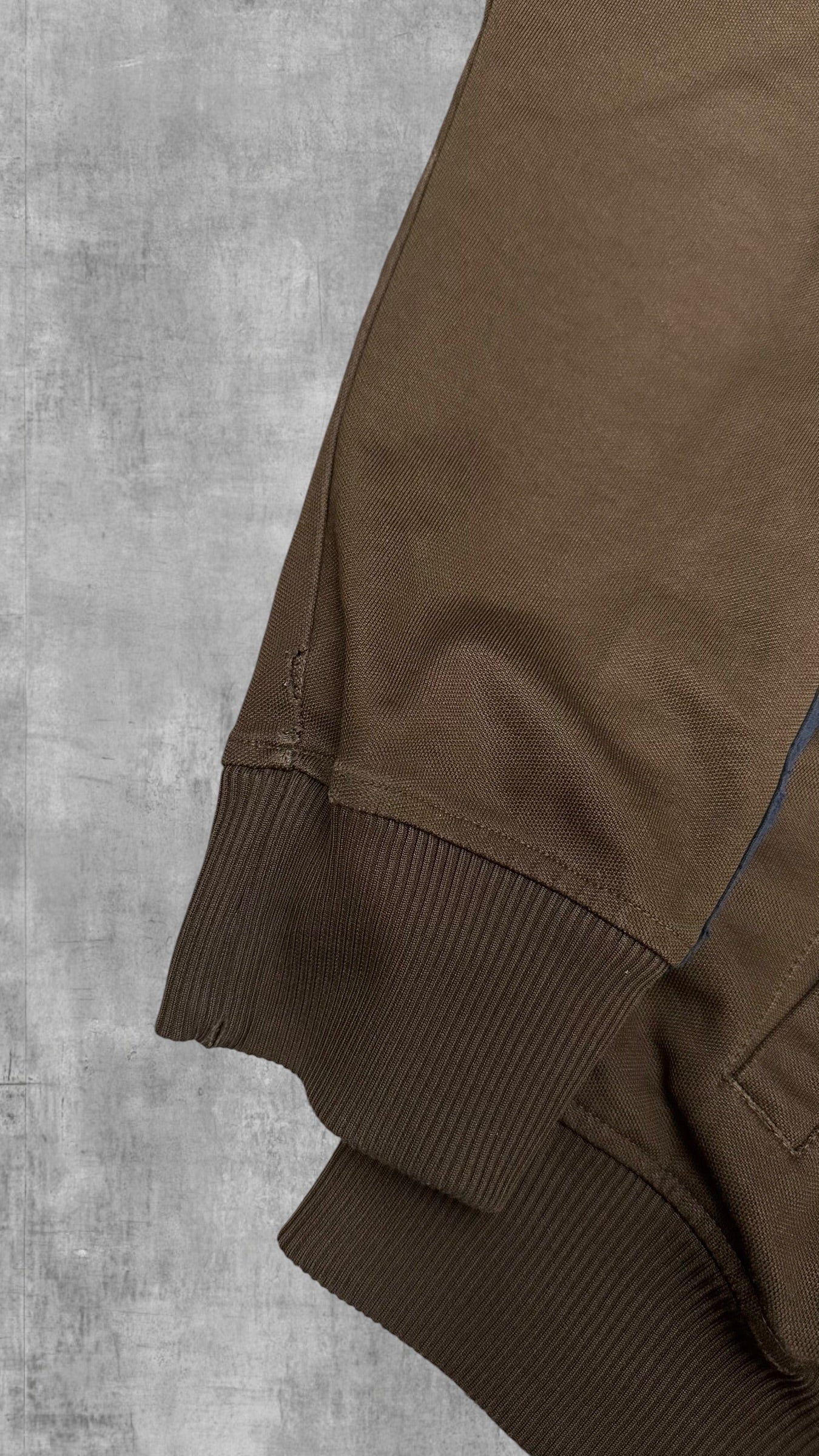 Fred Perry Vintage Trainingsjacke Taped Braun Schwarz L