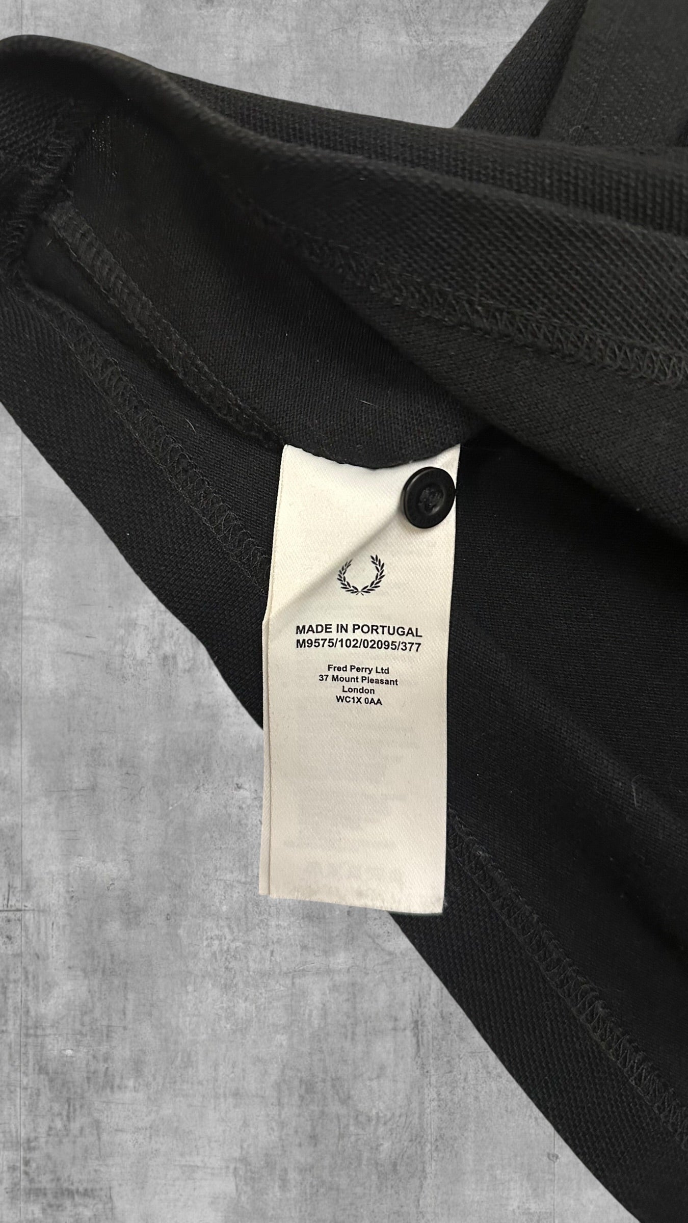 Fred Perry Polo Shirt Schwarz M