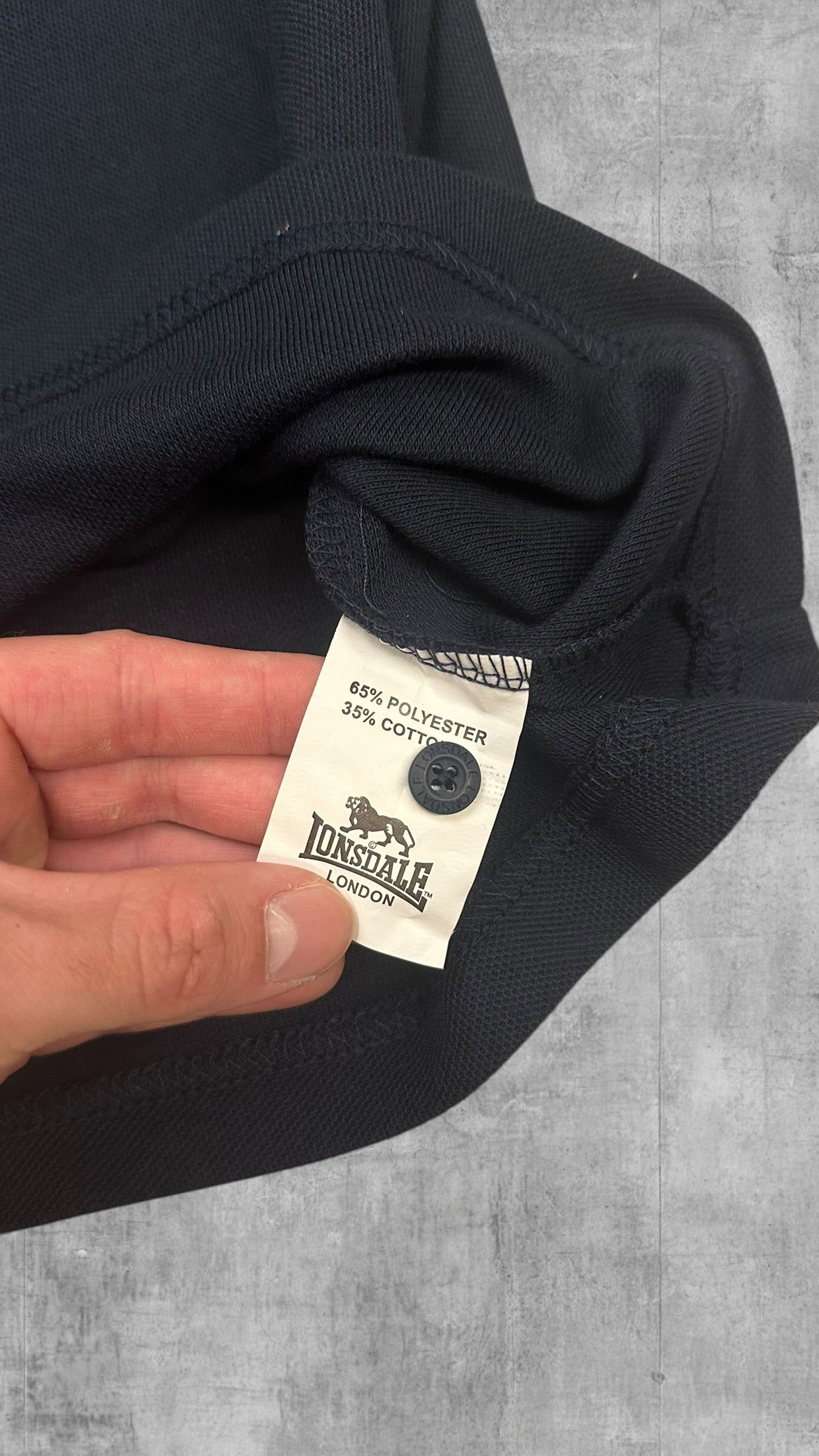 Lonsdale London Polo Shirt Schwarzblau M