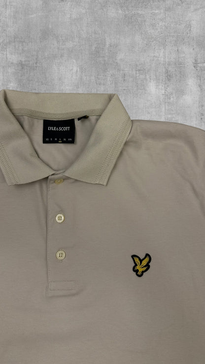 Lyle & Scott Polo Shirt Creme Weiß L