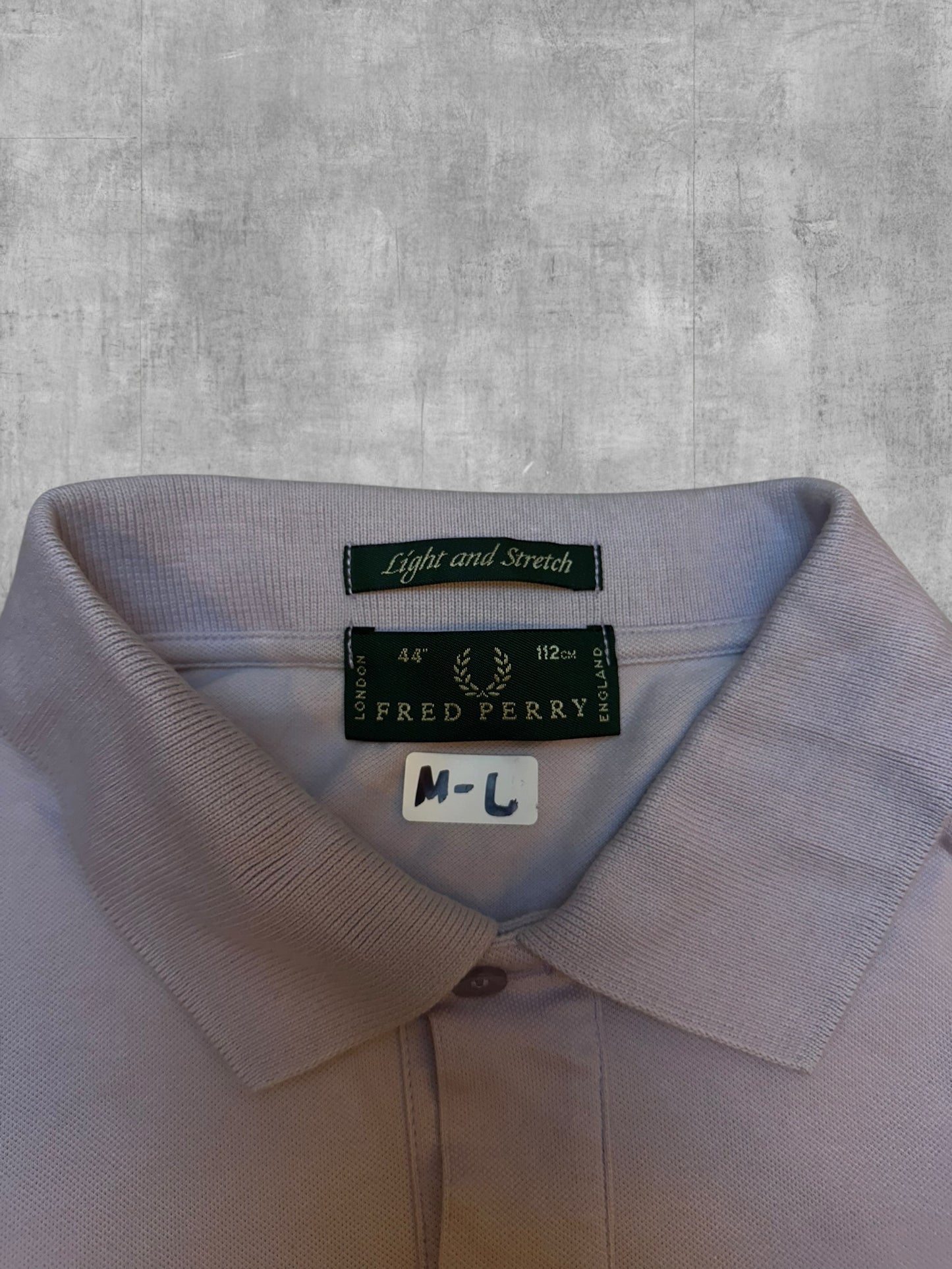 Fred Perry Polo Shirt Flieder M - L