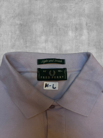 Fred Perry Polo Shirt Flieder M - L