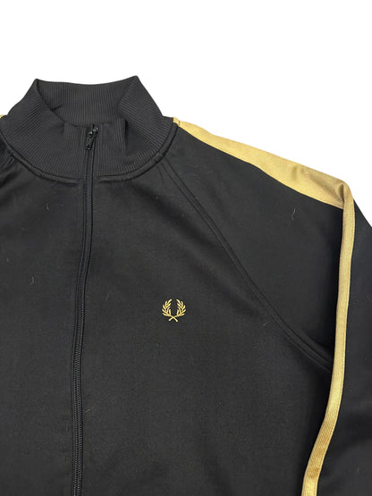 Fred Perry Trainingsjacke Taped Schwarz Gold M