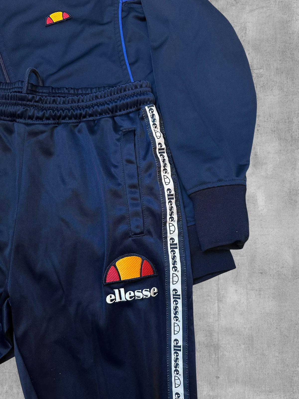 Ellesse Trainingsanzug Jacke + Hose Navy Blau S