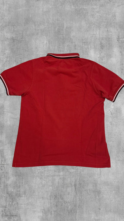 Fred Perry Polo Shirt Rot Schwarz Weiß M Slim Fit