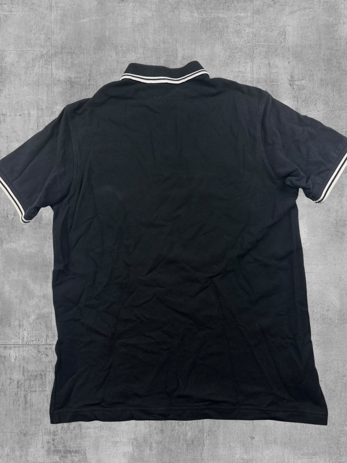 Fred Perry Polo Shirt Schwarz Weiß S