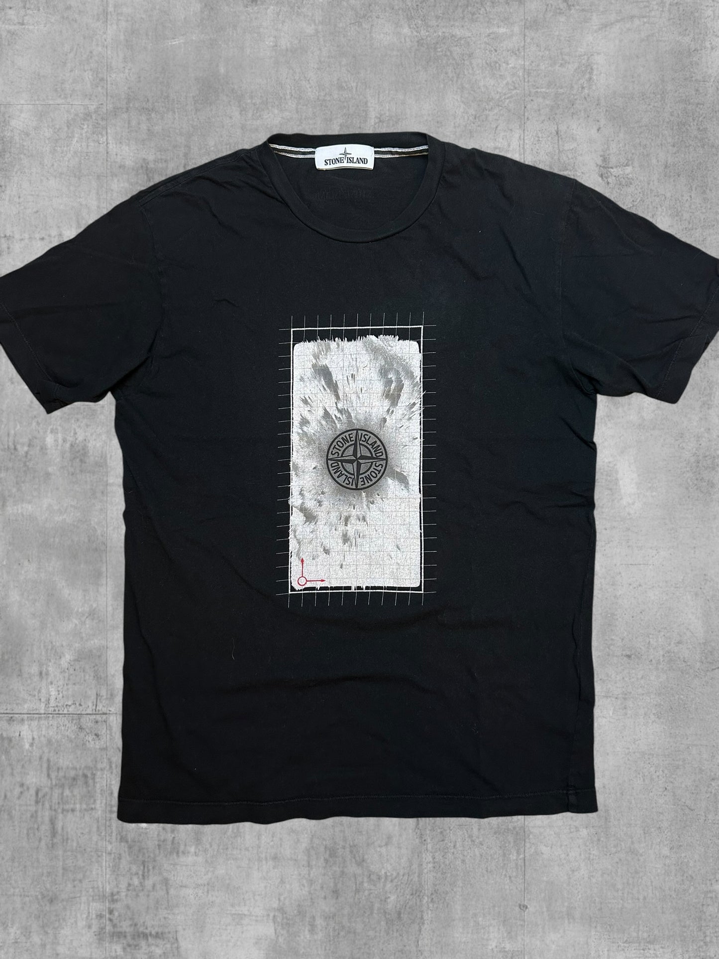 Stone Island T-Shirt Schwarz Weiß M