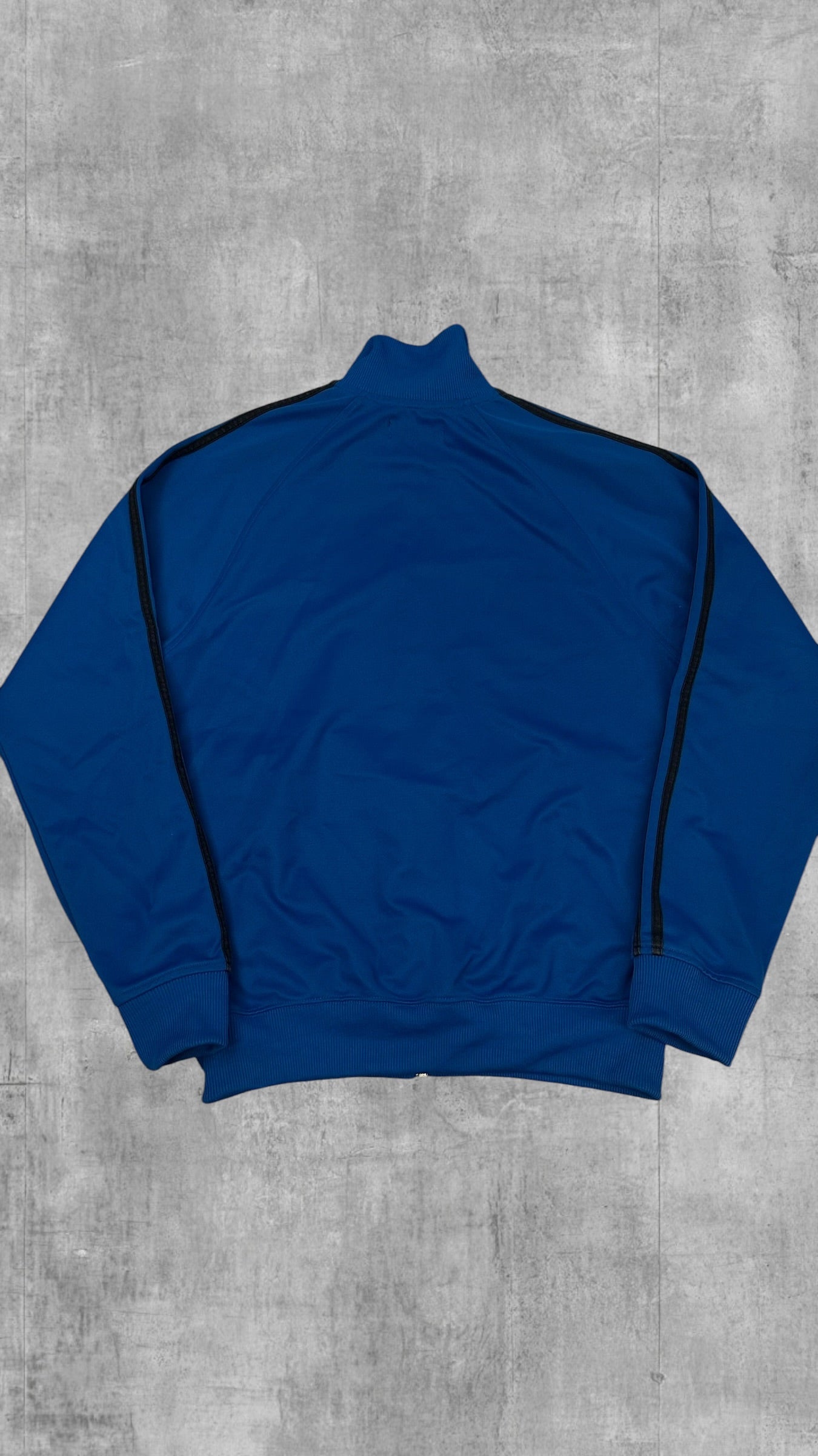 Fred Perry Vintage Trainingsjacke Taped Blau Schwarz Weiß S