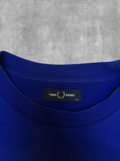 Fred Perry Sweatshirt Schwarz Blau Weiß XXL
