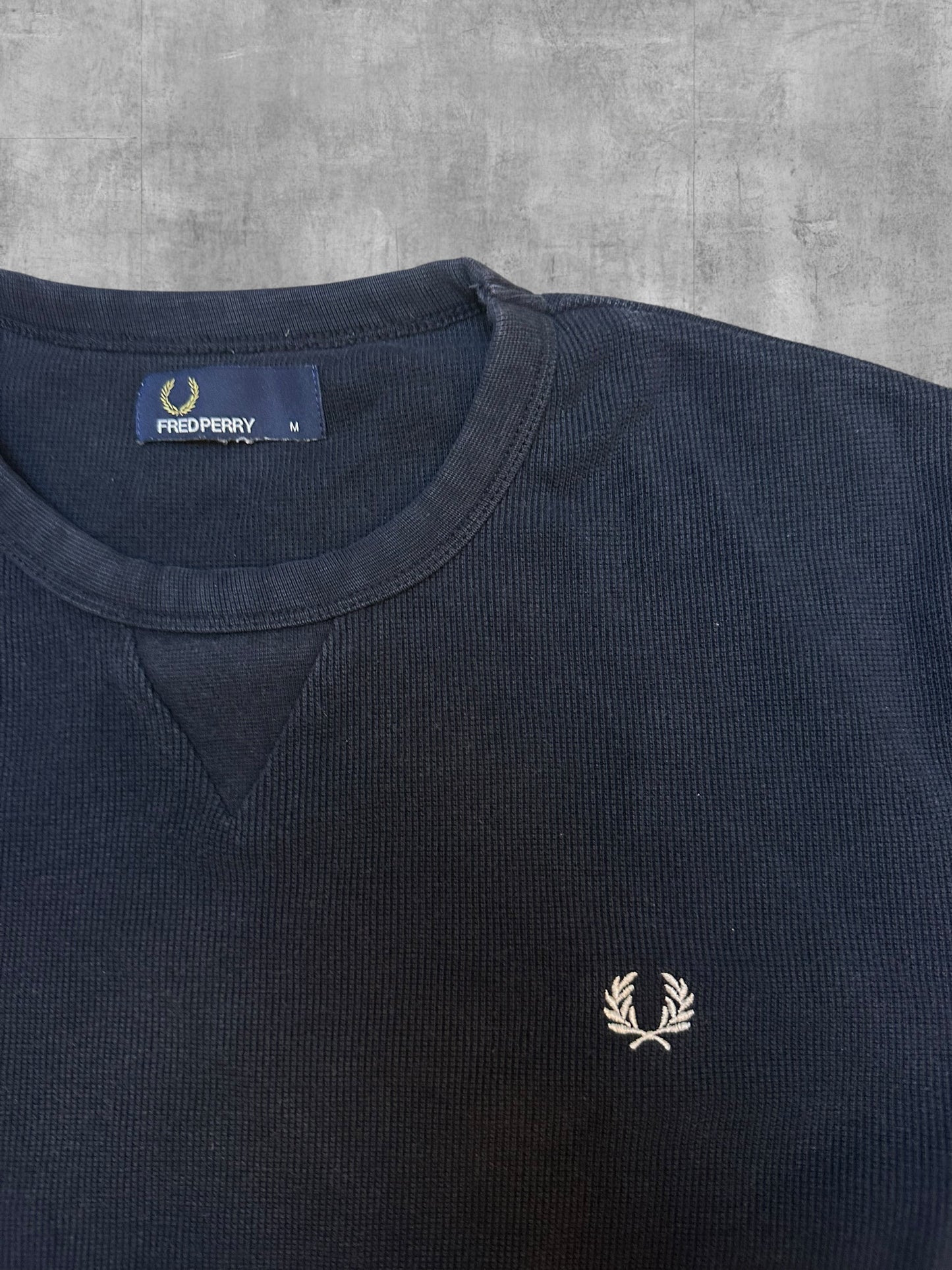 Fred Perry Sweatshirt Schwarz M