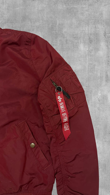 Alpha Industries Bomberjacke Weinrot S