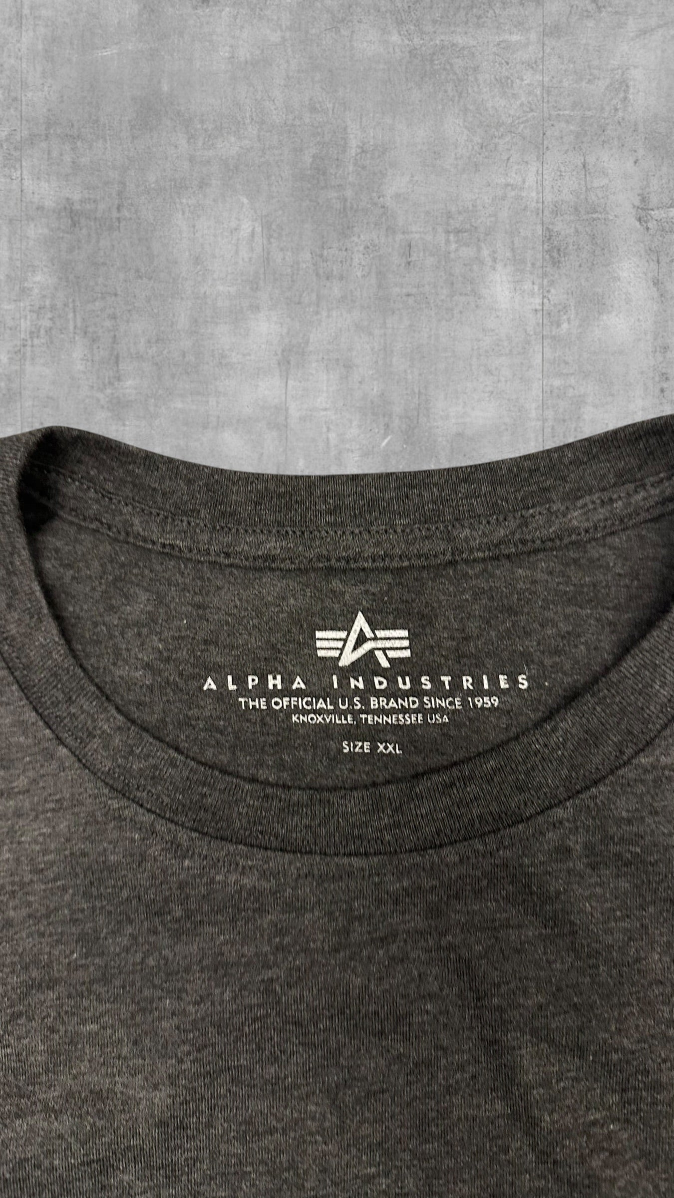 Alpha Industries T-Shirt Dunkelgrau XXL