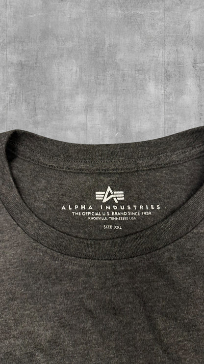Alpha Industries T-Shirt Dunkelgrau XXL