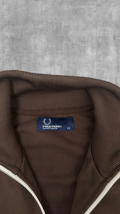 Fred Perry Taped Trainingsjacke Braun XS