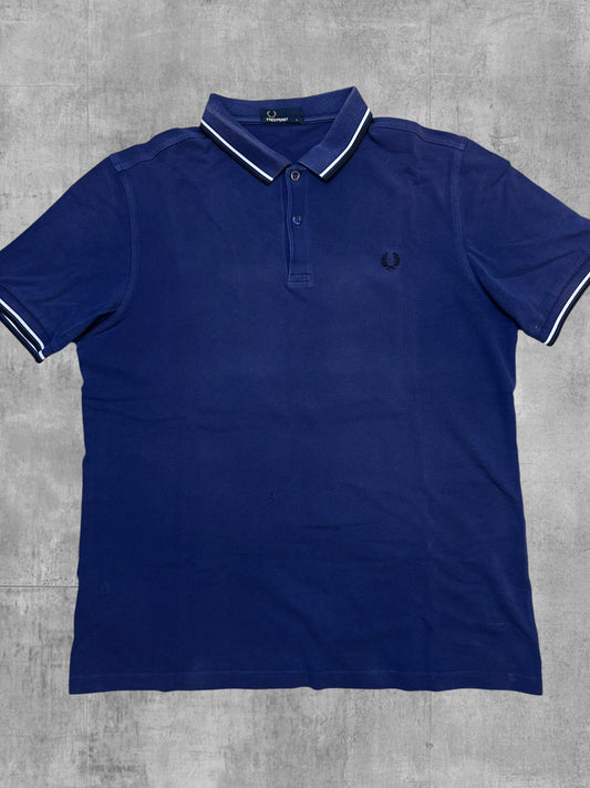 Fred Perry Polo Shirt Navy Blau L