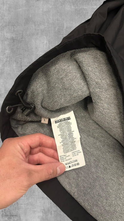 Napapijri Windbreaker gefüttert Regenjacke Schwarz L