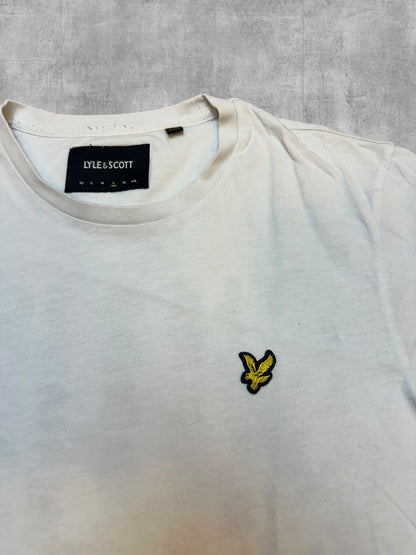 Lyle & Scott T-shirt Backprint Weiß Navy Blau L