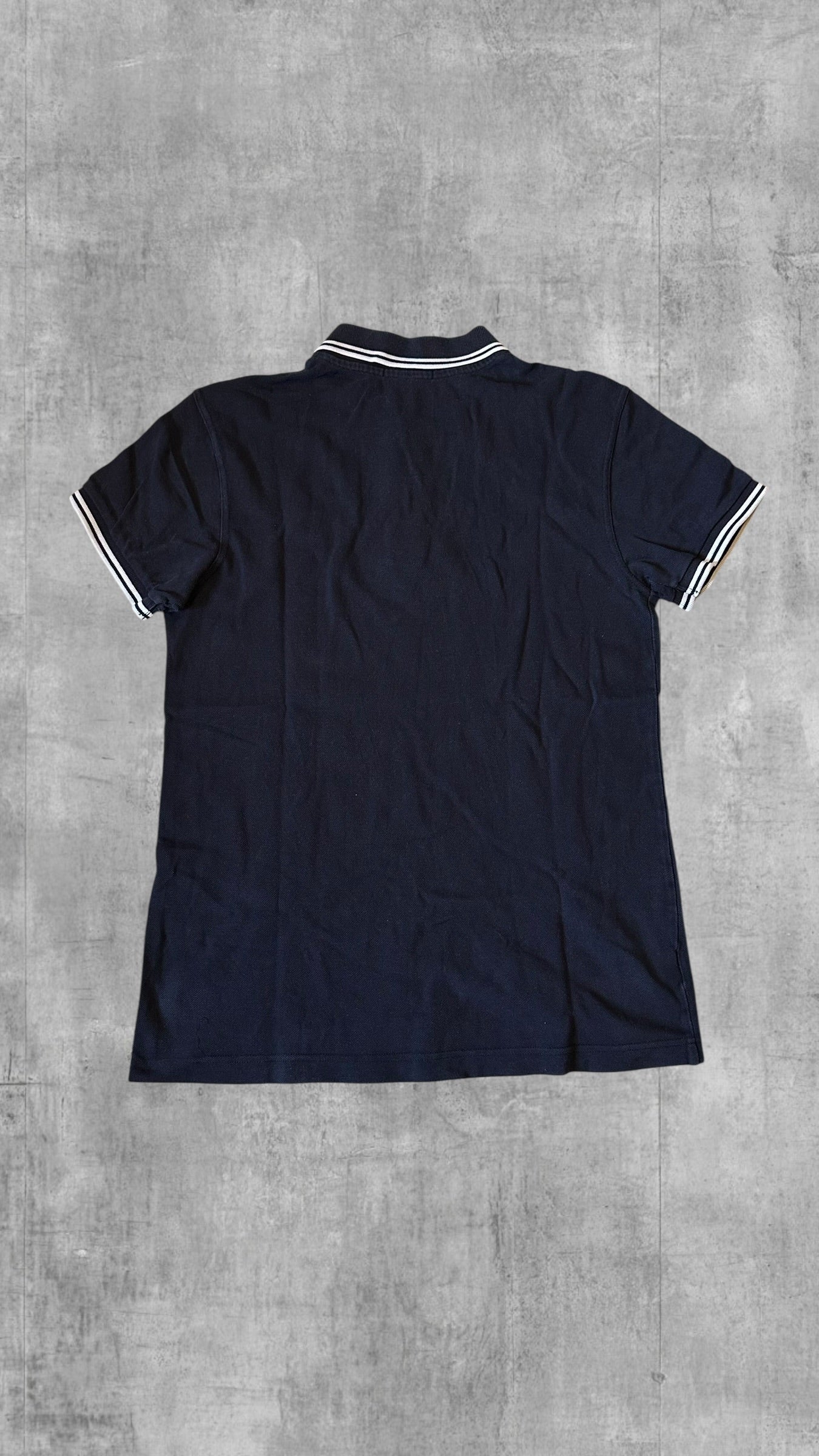 Fred Perry Polo Shirt Schwarz Navy Blau Weiß S