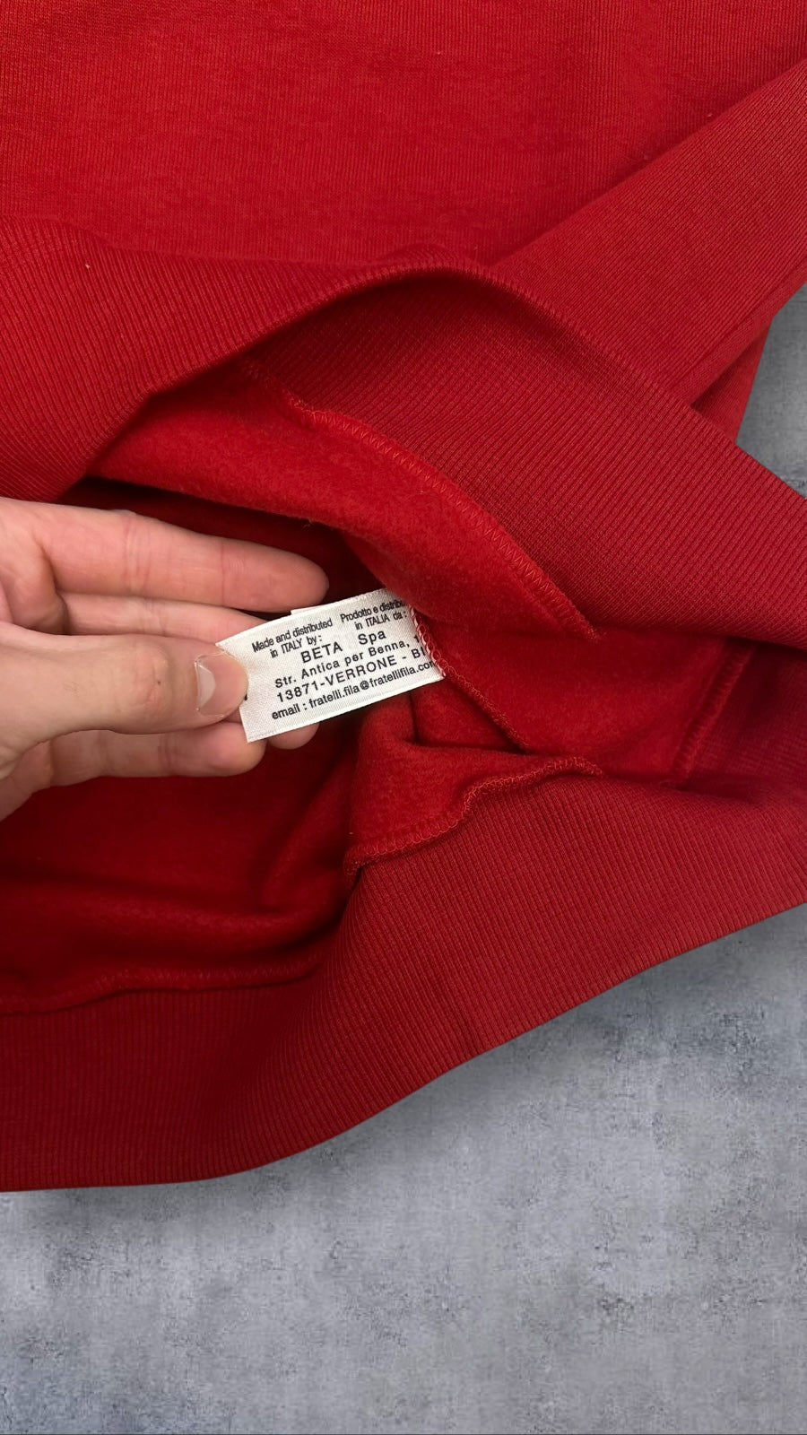 Fred Perry Sweatshirt Rot Grau M