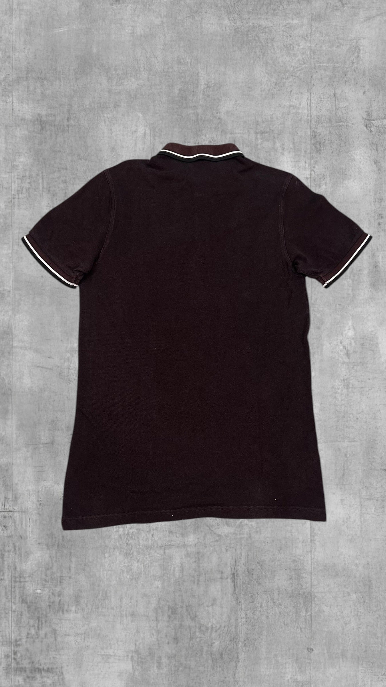 Fred Perry Polo Shirt Schwarzrot M