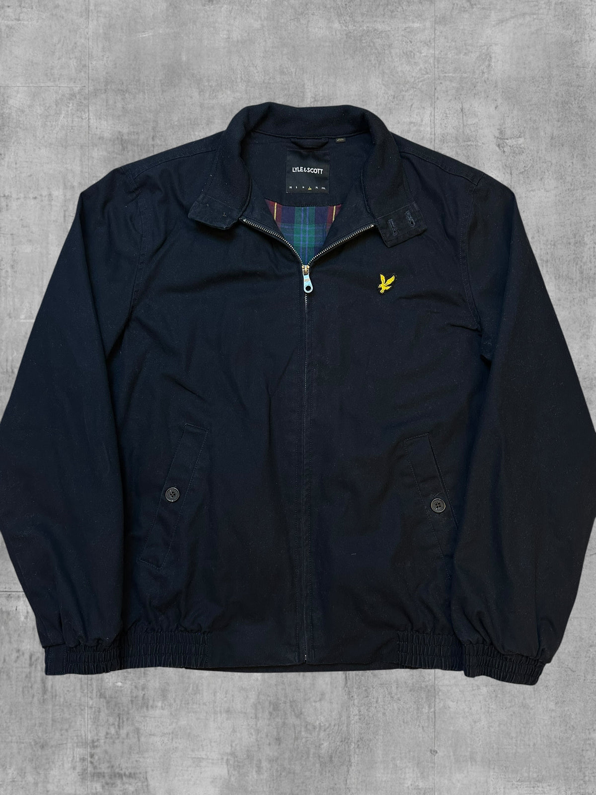 Lyle & Scott Harrington Bomber Jacke Schwarz L