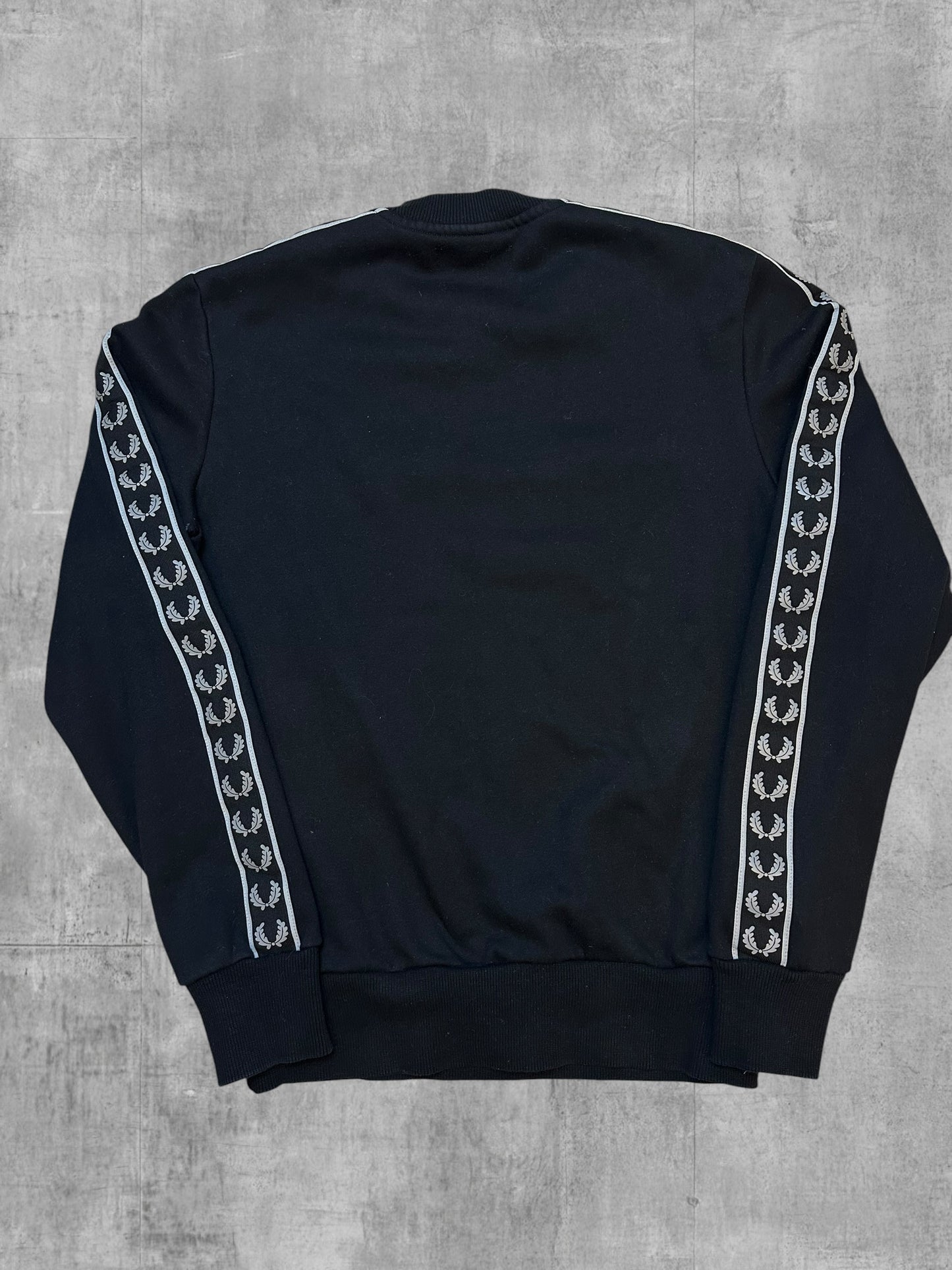 Fred Perry Sweatshirt taped Schwarz S