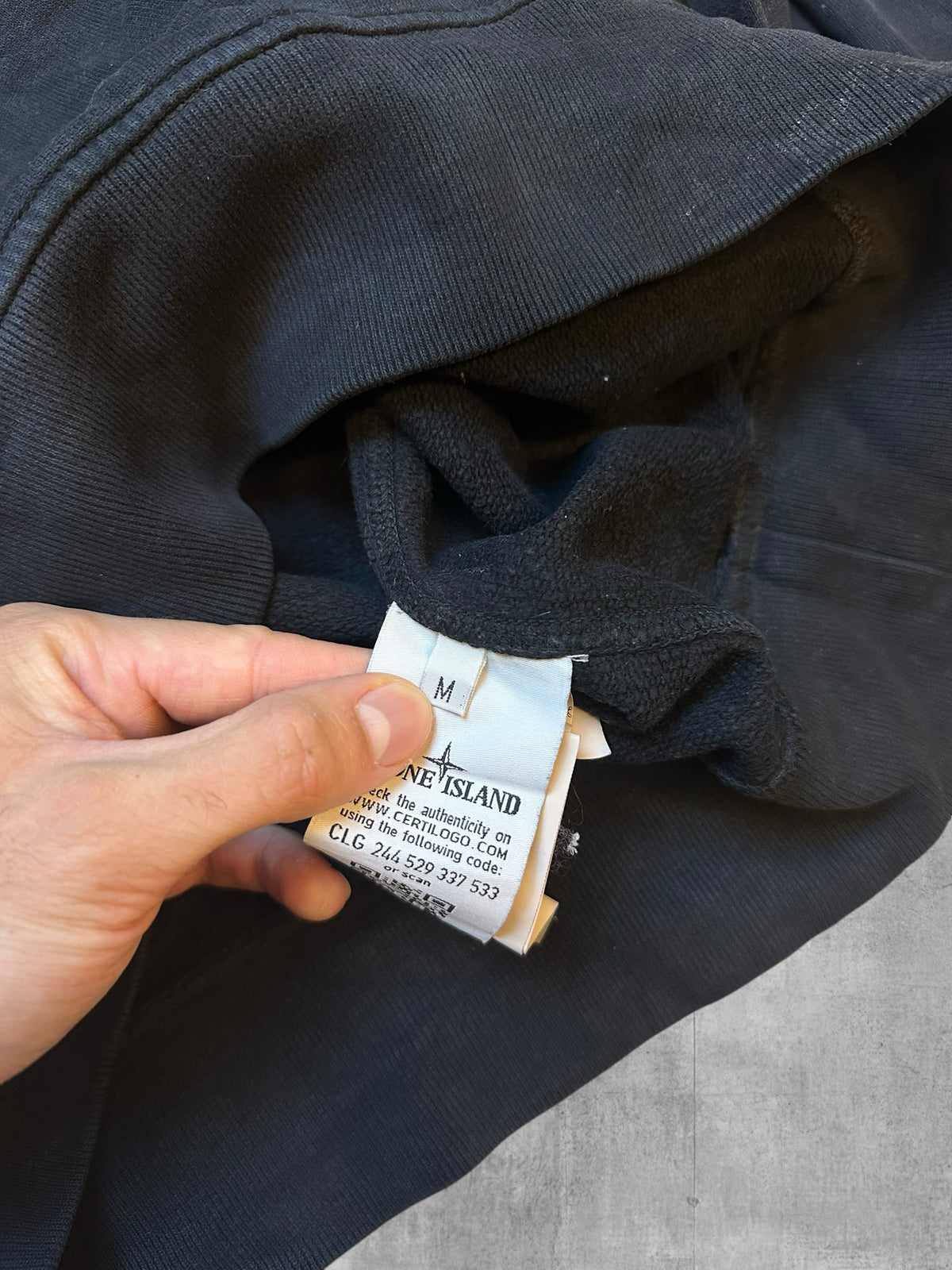 Stone Island Sudadera Negro Azul M