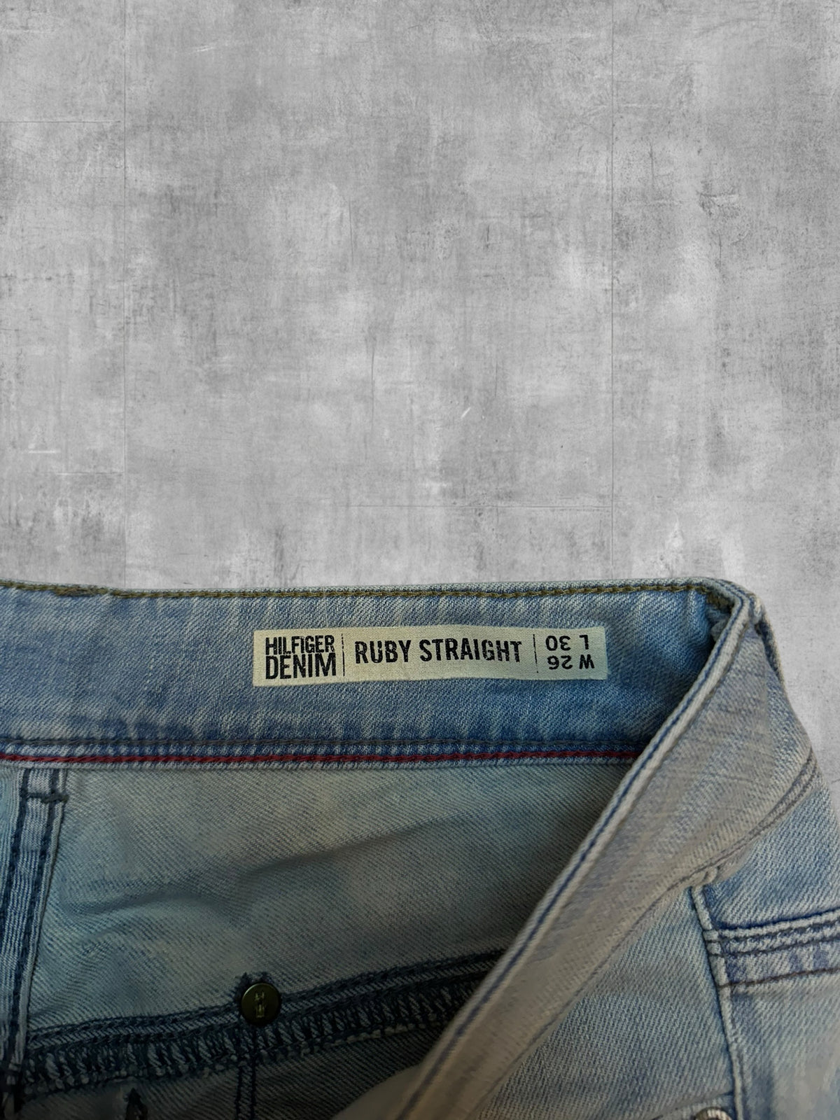 Tommy Hilfiger Jean coupe droite Bleu Clair W26 L30 S