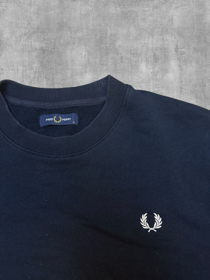 Fred Perry Sweatshirt Schwarz Weiß XL