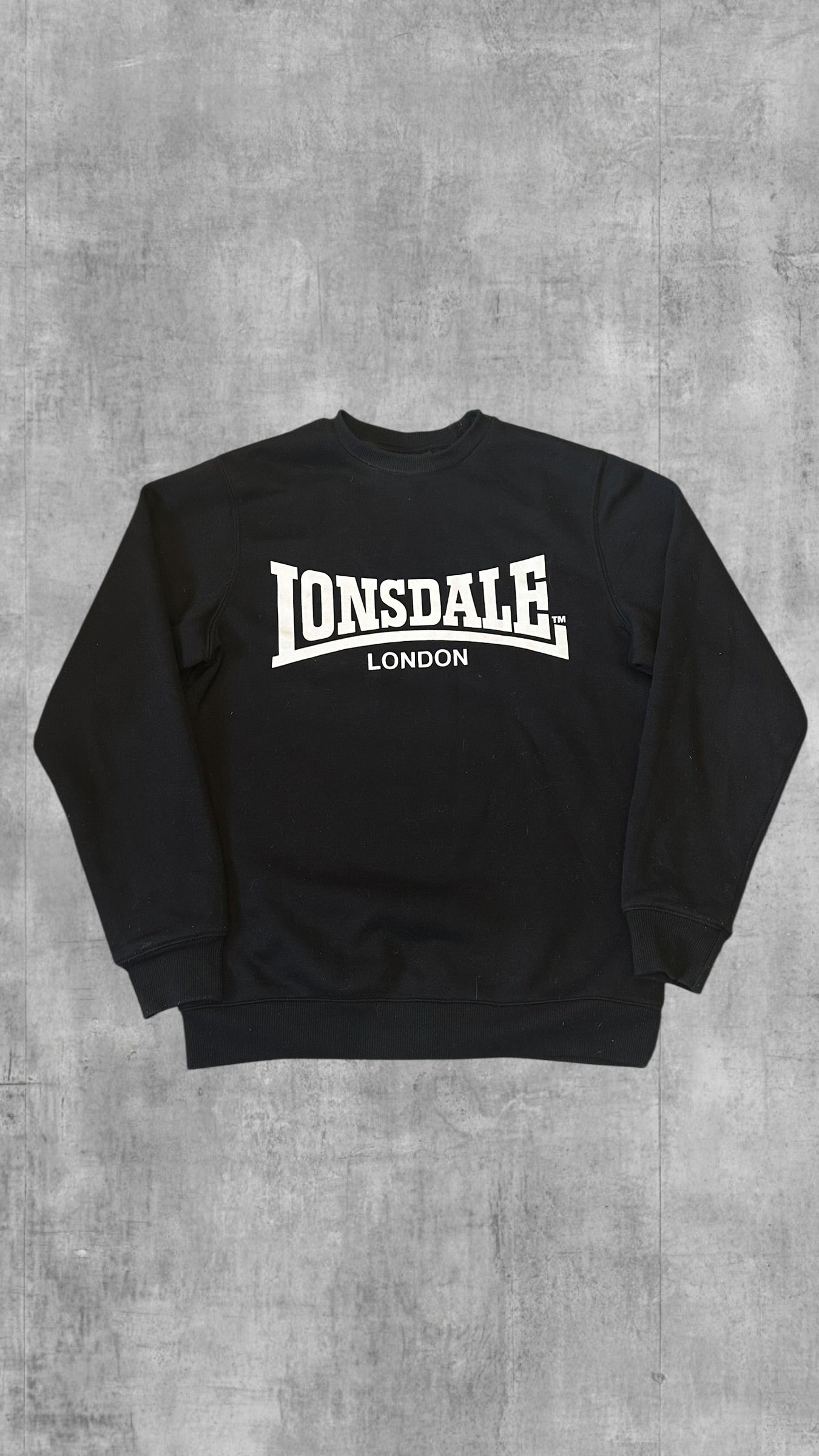 Lonsdale London Sweatshirt Schwarz Weiß S