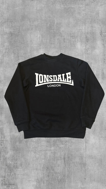 Lonsdale London Sweatshirt Schwarz Weiß S