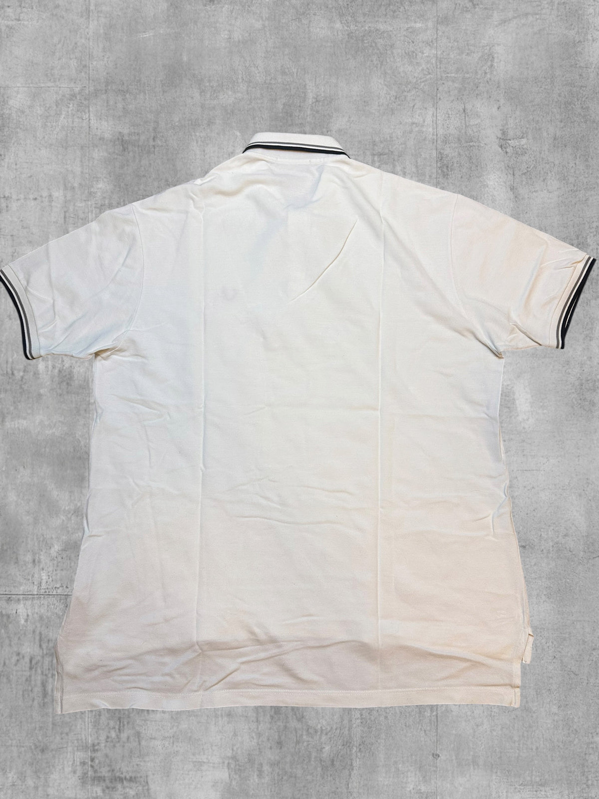 Fred Perry Polo Shirt Weiß Schwarz XXL - 3XL