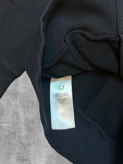 Fred Perry Sweatjacke Schwarz Weiß S