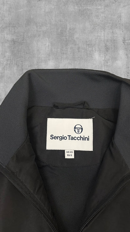 Sergio Tacchini Trainingsjacke Windbreaker Schwarz Weiß S