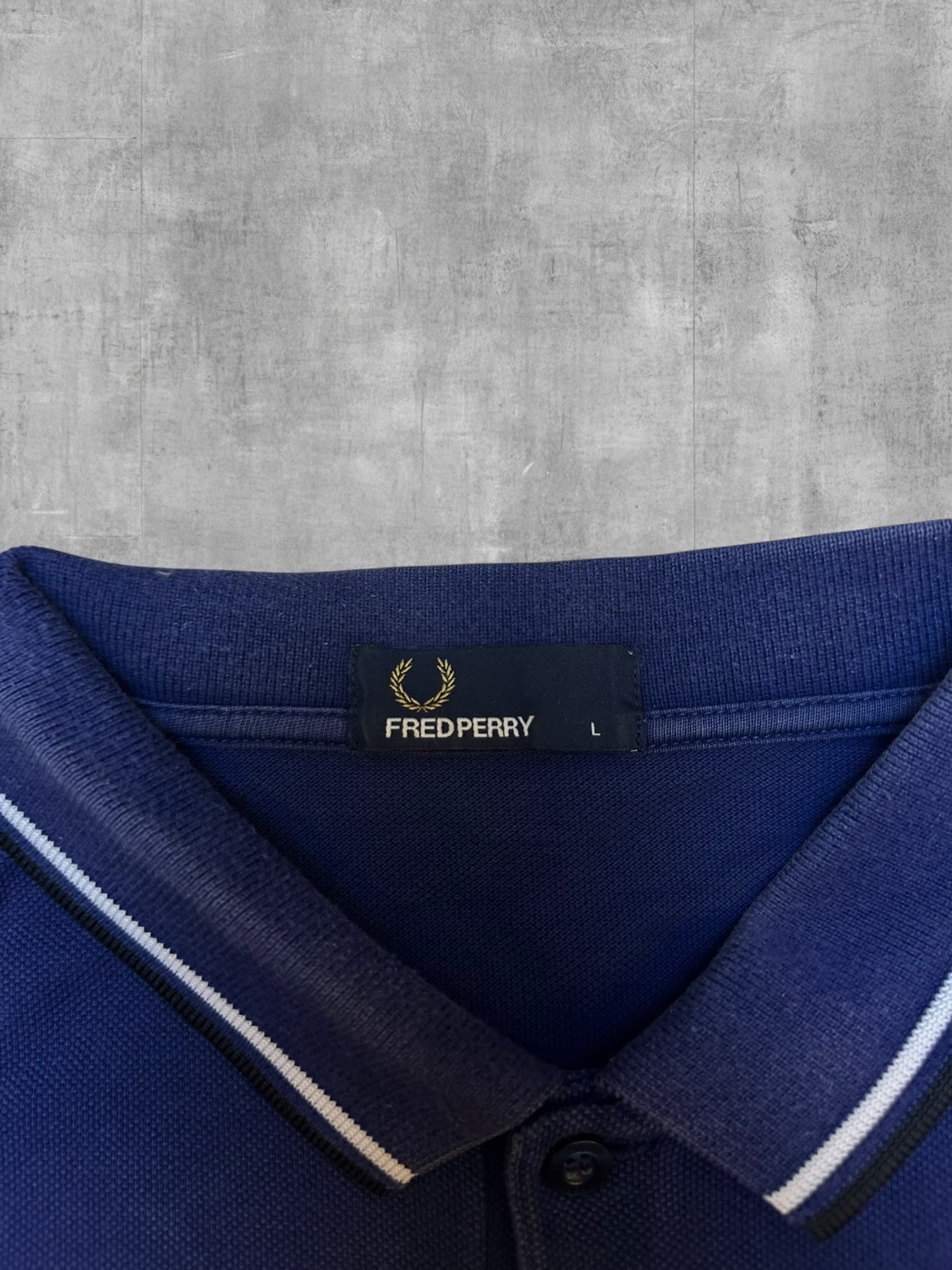 Fred Perry Polo Shirt Navy Blau L